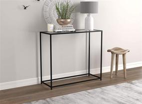 img 2 attached to 🏢 Safdie 81039.Z.00 Entryway Table: Elegant Glass & Black Metal Console for Living Room Décor