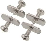 lixada 4 stainless steel kayak rail/track screw and track nut hardware gear mounting replacement kit for kayaks, canoes, boats, and rails logo