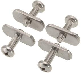 img 4 attached to Lixada 4 Stainless Steel Kayak Rail/Track Screw and Track Nut Hardware Gear Mounting Replacement Kit for Kayaks, Canoes, Boats, and Rails