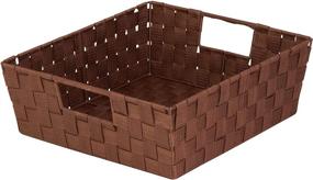 img 2 attached to 🍯 Honey-Can-Do Brown Woven Tray with Handles - STO-03049: Organize in Style