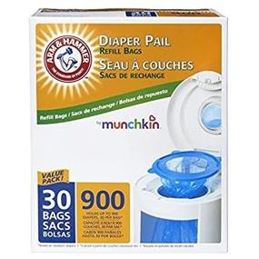 img 1 attached to 🎒 Munchkin Arm &amp; Hammer Diaper Pail Snap, Seal and Toss Refill Bags - 900 Count, Pack of 30