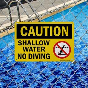 img 2 attached to Caution Shallow Diving SmartSign Plastic