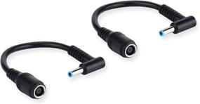 img 3 attached to 🔌 Адаптер питания Purpleleaf для HP Stream Spectre Pavilion Envy Elitebook Split Chromebook - конвертер с разъемом 7,4х5,0 мм на разъем 4,5х3,0 мм - заменяемое зарядное устройство для ноутбука с кабелем питания HP (2 штуки)