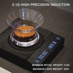 img 2 attached to ☕ TIMEMORE Coffee Scale, Espresso Scale with Timer and 2000 Gram Capacity in Black - Weigh Digital Scale