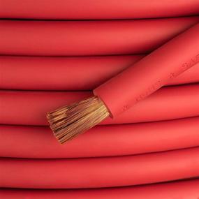 img 3 attached to 🔌 EWCS Brand 4/0 Gauge - 25 Feet Red - 100% Copper Welding Cable: Premium Industrial Grade, 600 Volt, Extra Flexible