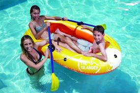 img 3 attached to 🚤 Poolmaster 87420: The Ultimate Islander Inflatable Boat for Pools and Lakes