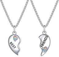 friends necklace friendship gifts rainbow logo