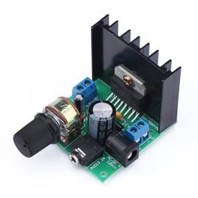 img 1 attached to 🔊 DROK Mini Amplifier Board 6V-18V, Portable Stereo Digital Amp Module, Audio Amplify Dual Channel 15W+15W