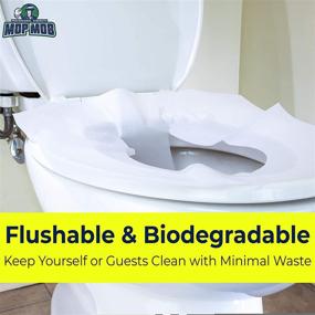 img 1 attached to Revolutionary Biodegradable Half Fold Self-Flushing Disposable Commercial Janitorial Supplies: Sustainable Sanitation Solution