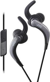 img 4 attached to JVC HAETR40B Экстремальные наушники для фитнеса - Черный/Серебристый - Улучшены для SEO