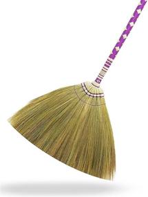 img 4 attached to 🧹 Premium Bamboo Purple Handled Home Broom - 39-40 Inch Length | Ideal Cleaning Tool for Indoor & Outdoor Use | Handmade Crafted Unique Design for Kitchen, Bedroom, Office, and More