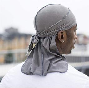 img 1 attached to 🧢 Durags Doo Rag Dew Rags: Achieve Seamless 360 Waves! 3Pack Velvet Durags for Men and Women