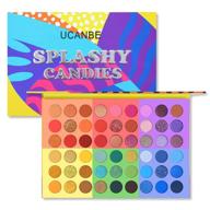 ucanbe 54 color eyeshadow palette: professional glitter matte shimmer eye shadow makeup - long lasting & waterproof cosmetics collection logo