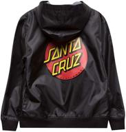 🧥 santa cruz hooded windbreaker jackets: stylish boys' clothing to brave the elements logo