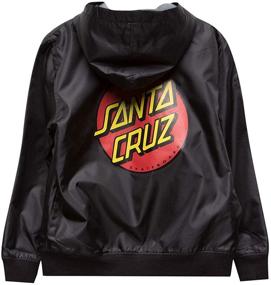 img 1 attached to 🧥 Santa Cruz Hooded Windbreaker Jackets: Stylish Boys' Clothing to Brave the Elements