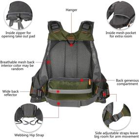 img 2 attached to 🎣 Lixada Outdoor Fishing Vest with Advanced Mesh Technology for Unmatched Breathability and Optimal Performance in Fly Fishing Activities