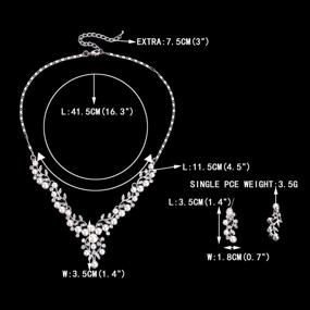 img 1 attached to Ожерелье EVER FAITH с имитацией серебра Женские украшения