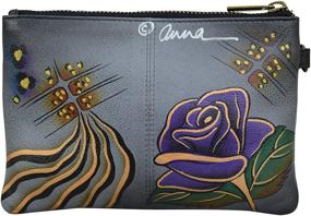 img 2 attached to 👜 Anna Anuschka Painted Wristlet Organizer - Women's Handbags and Wallets