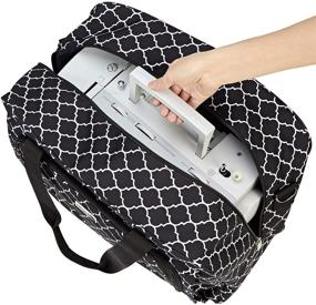 img 1 attached to 🧵 Spacious and Stylish NICOGENA Sewing Machine Carrying Case - Perfect Tote for Singer, Brother, Janome and Accessories