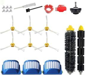 img 4 attached to Complete Replacement Parts Kit for iRobot Roomba 600 610 620 650 675 677 692 671 694 691 - Side Brush, Filter, Caster Wheel, Bristle Brush, Cleaning Tools