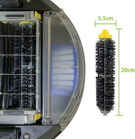 img 2 attached to Complete Replacement Parts Kit for iRobot Roomba 600 610 620 650 675 677 692 671 694 691 - Side Brush, Filter, Caster Wheel, Bristle Brush, Cleaning Tools