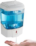 🧼 plussen automatic soap dispenser wall mount - touchless hand sanitizer dispenser 600ml - ideal for home, hospital, school, office - 1 pack logo
