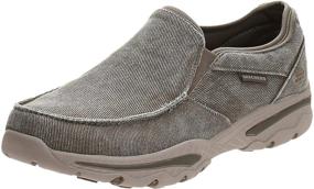 img 4 attached to 👞 Skechers Relaxed Fit Creston Moseco: Taupe Men's Moccasin Shoes - Premium Loafers & Slip-Ons