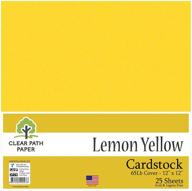 lemon yellow cardstock cover sheets logo