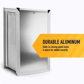 img 2 attached to 🐶 Aluminum Dog Door for Extreme Weather