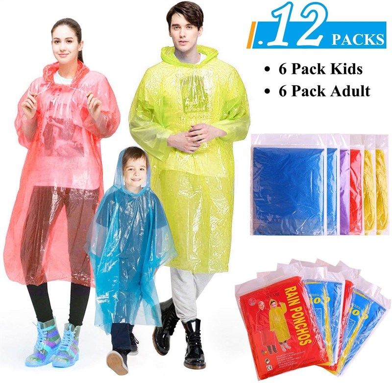 ginmic ponchos family pack disposable 로고