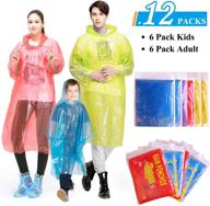 🌧️ high-quality ginmic rain ponchos for kids and adults - ideal for emergency situations, disposable & convenient logo