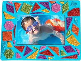 img 1 attached to Mosaic Foam Picture Frame Kit - Fun for All Ages - Set of 24 Frames