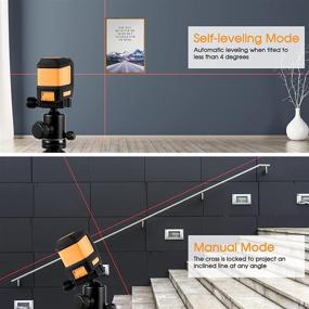 img 3 attached to 🎯 Precision & Efficiency in Action: ROUPHY Self-Leveling Cross Line Red Beam Horizontal - Unleash Ultimate Accuracy in Your Projects!