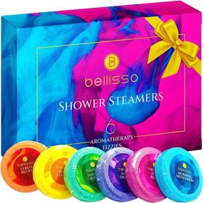 img 4 attached to Bellisso Aromatherapy Shower Steamers, 6-Pack Scent Tablets - Essential Oil Fizzies Bath Bombs Self Care Kit for Women - Relaxing Stress Relief Gifts