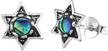 sterling silver david imitation earrings logo