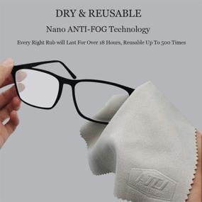 img 3 attached to 🧼 Premium Anti-Fog Cloth: Dry Nano Anti-Fog Glasses Cleaning Wipe for Glasses, Goggles, AR-Eyeglasses, Helmet, Camera Lens - Reusable (1PCS)