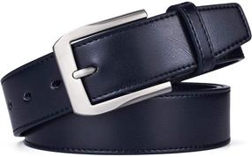 img 3 attached to 👔 Stylish Beltox Casual Leather Men's Belts with Black Buckle (Sizes 34-36): Premium Men's Accessories