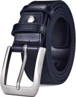 👔 stylish beltox casual leather men's belts with black buckle (sizes 34-36): premium men's accessories logo