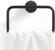 🔗 buvelot 077050-mb leo bathroom brass towel ring: modern matte black wall mount logo