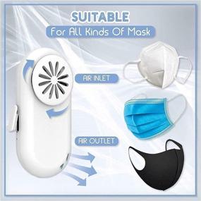 img 3 attached to Вентилятор，Портативная защитная дышащая маска для лица，USB Activity