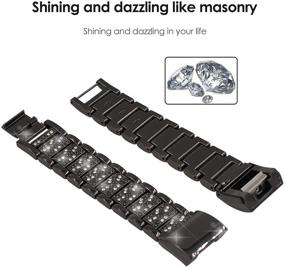 img 2 attached to Mangoton Compatible Replacement Rhinestone Adjustable Wearable Technology