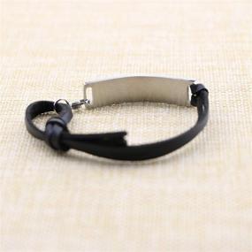 img 1 attached to 💫 Yiyang Bracelets for Women: Inspirational Stainless Steel Bar Wrap Bangle Cuff - Personalized Birthday Gifts that Inspire