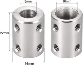 img 1 attached to Uxcell Coupling L22XD16 Coupler Connector Power Transmission Products and Couplings, Collars & Universal Joiners