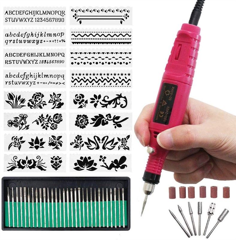 Portable Precision Engraving Pen DIY Engraving Tool Electric Engraver  Etching Craft Scribe Jewelry Metal Glass Leather