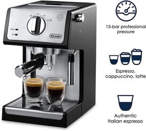 img 3 attached to 🏭 De'Longhi ECP3420 Bar Pump Espresso & Cappuccino Machine, 15-inch, Black