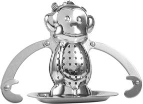 img 4 attached to Strainer Silver Monkey Shaped Kitchen