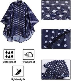 img 1 attached to 🧥 Stylish and Practical: SWISSWELL Lightweight Jacket Poncho Raincoats for Women