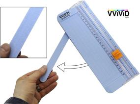 img 3 attached to 📐 VViViD A4/A5 Paper Trimmer - 9 Inch Cutter with Security Safeguard, Measuring Grid, and Ruler (Inches & cm)