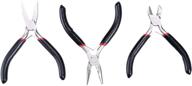 🔧 tdotm 3pcs jewelry making pliers set - craft & beadwork tools with flat nose, diagonal cutting, and long nose pliers - essential kit for jewelry making, beading, and repair logo