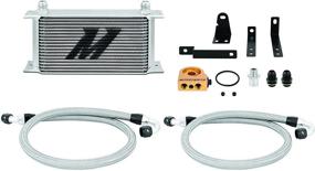 img 4 attached to Mishimoto MMOC-S2K-00T Oil Cooler Kit Thermostatic Compatible With Honda S2000 2000-2009 Silver